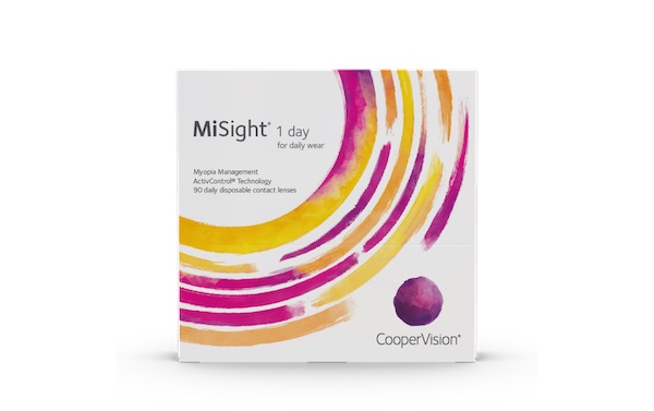 Misight contact lens box used for the control of progressing myopia